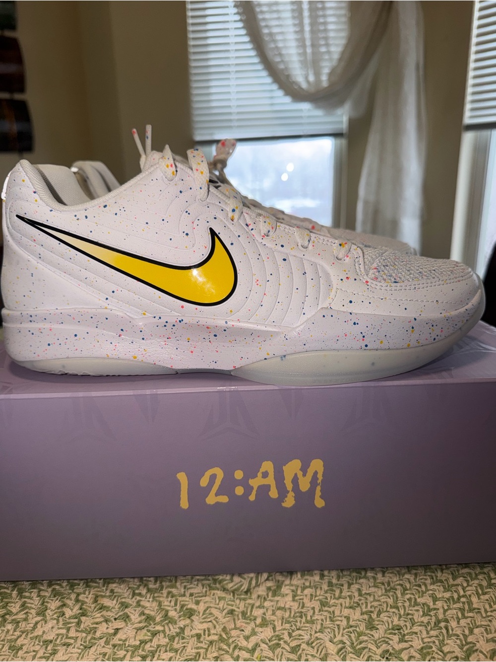 Nike JA 2 PER MenWhite Low-Top Sneaker  and Multicolor Speckle size 10 new!!